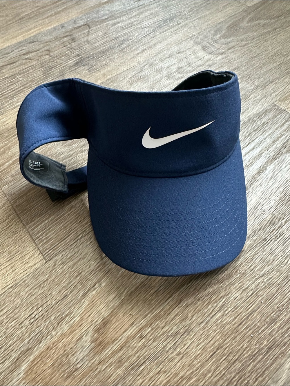 Nike Dri-FIT Ace Tennis Visor Navy Blue Golf Hat L/XL Activewear